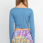 Moon Phases Cinched-Front Top