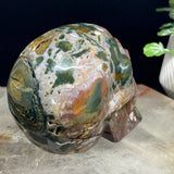 Crystal Skull - Ocean Jasper