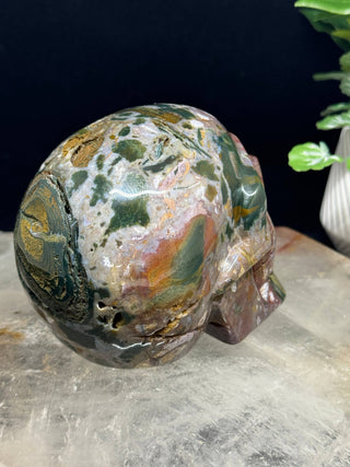 Crystal Skull - Ocean Jasper