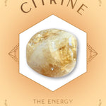 Citrine Crystal Healing Glass Candle
