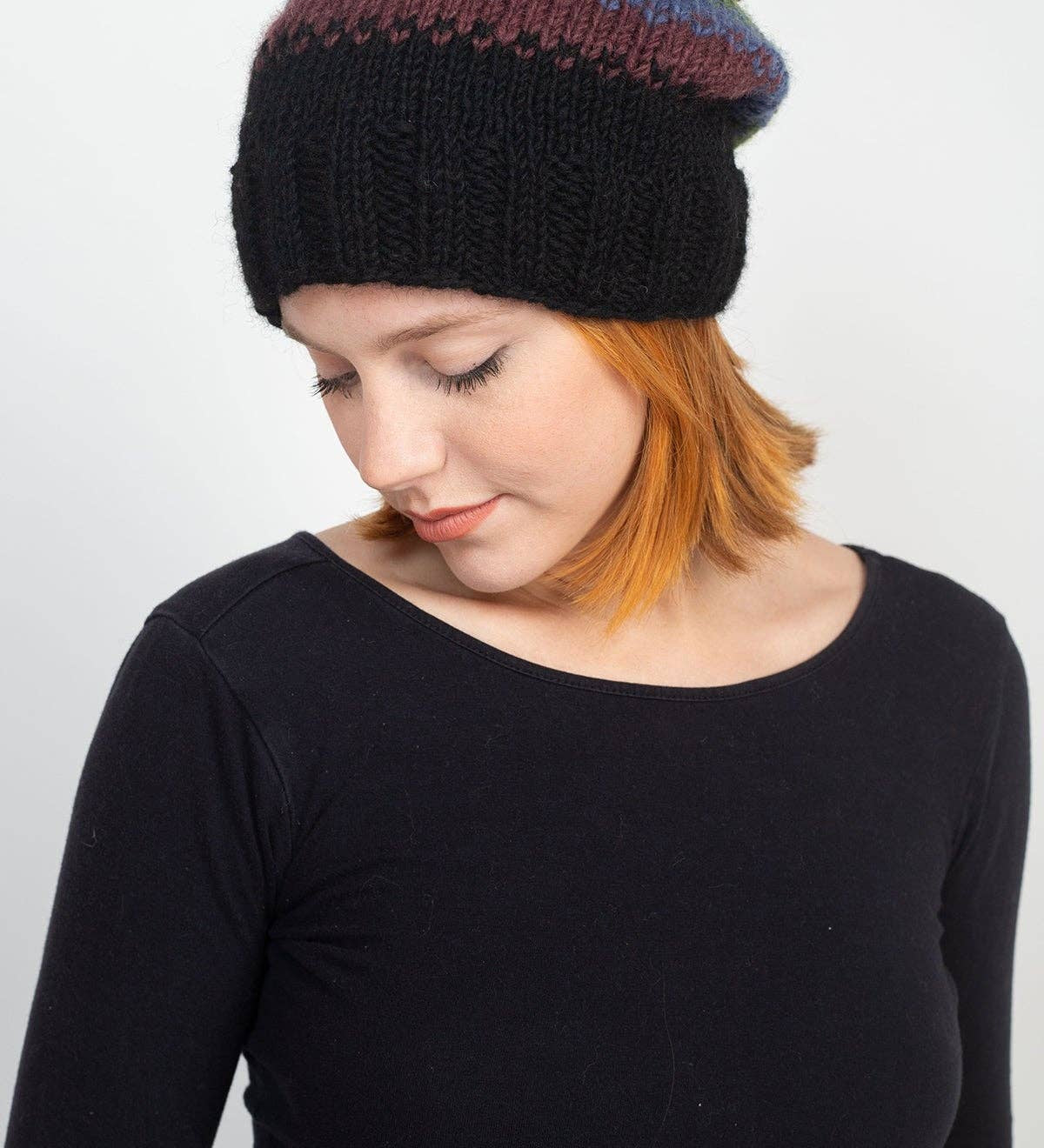 Handmade Wool Knit Pompom Beanie