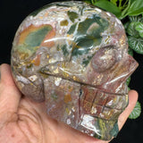 Crystal Skull - Ocean Jasper