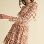 Floral Lace Mini Dress