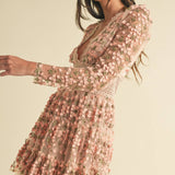 Floral Lace Mini Dress