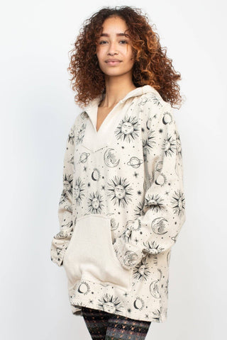 Boho Festival Printed Hoodie - Celestial