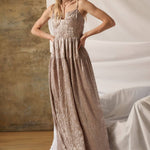 Metallic Corset Maxi Dress L / Gold Metallic Corset Maxi Dress L / Gold