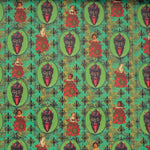 An image showing off the design from the Krampus Children Collage Matte Fine Wrapping Paper.
