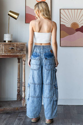 Mineral Washed Baggy Pants