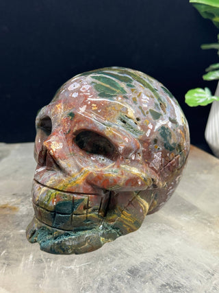 Crystal Skull - Ocean Jasper