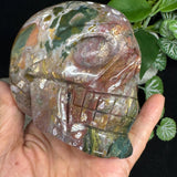 Crystal Skull - Ocean Jasper