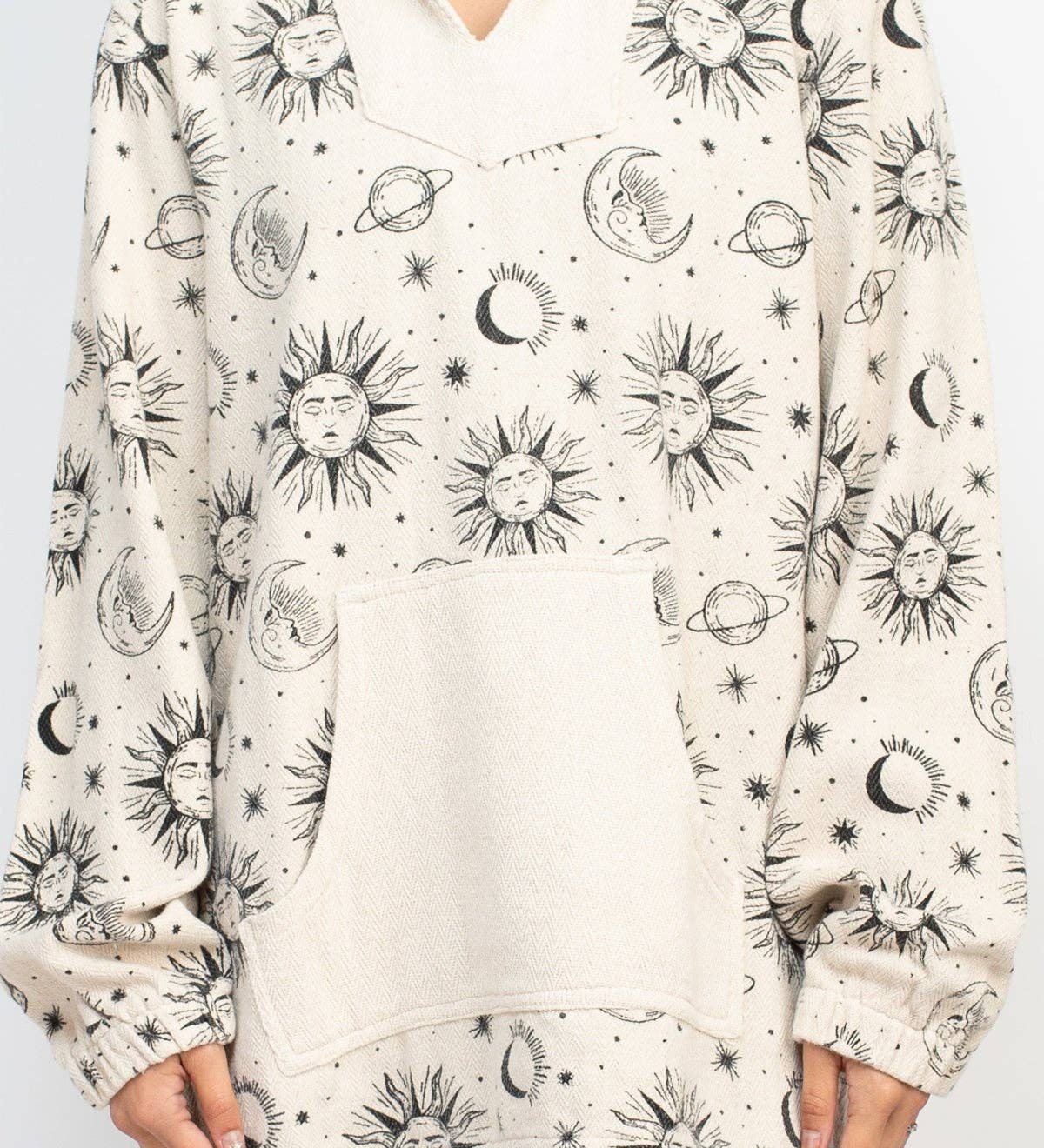 Boho Festival Printed Hoodie - Celestial