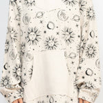 Boho Festival Printed Hoodie - Celestial