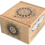 The candle packaging (a cardboard box) on a white background.