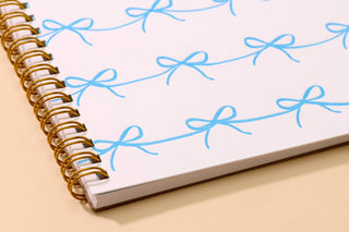 Bows Letterpress Spiral Notebook