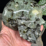 Prehnite Crystal Skull 