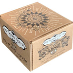The candle packaging (a cardboard box) on a white background.