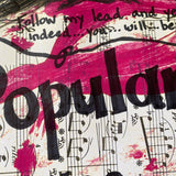 Popular Lyrics - Wicked Art