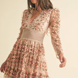 Floral Lace Mini Dress