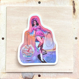 Disco Cowgirl Sticker 