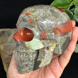 Bloodstone Crystal Skull