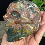 Crystal Skull - Ocean Jasper