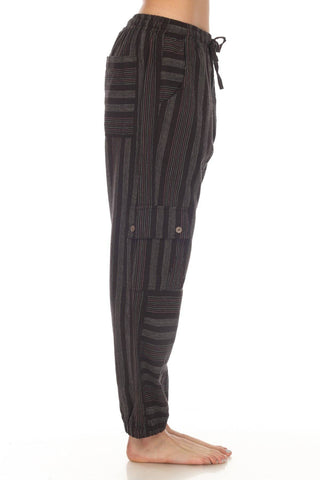 Unisex Patchwork Stripe Jogger