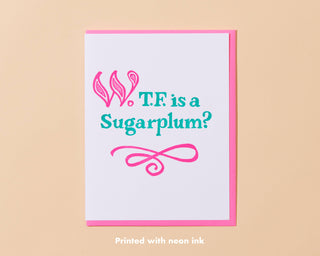 Sugarplum Holiday Letterpress Greeting Card