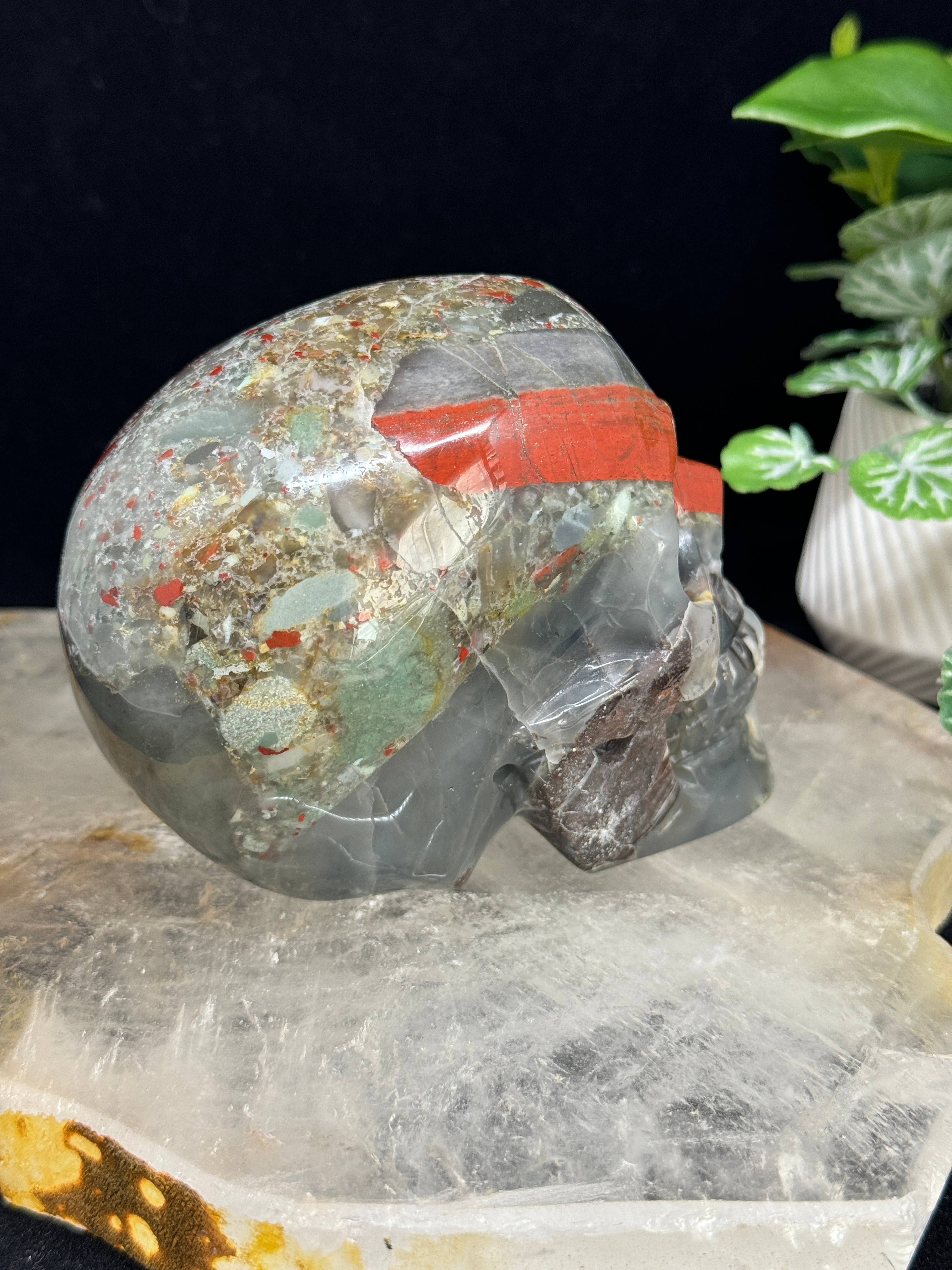 Bloodstone Crystal Skull