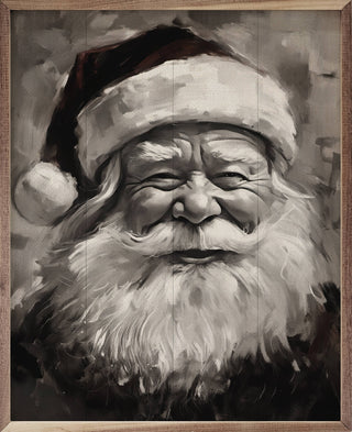 Santa Claus Black & White - Christmas Artwork