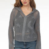 Celestial Lacy Cropped Hoodie