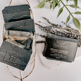 Charcoal + Gold Mica All-Natural Soap