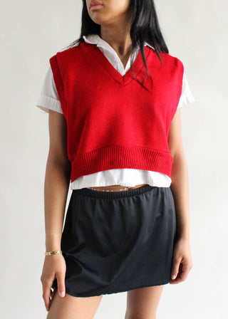 Cropped Sweater Vest