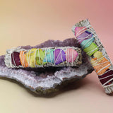 7 Chakras Floral White Sage Smudge Stick