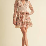Floral Lace Mini Dress