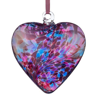 Glass Friendship Heart 12cm