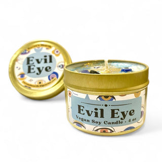 Evil Eye Tin Candle