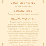 Citrine Crystal Healing Glass Candle