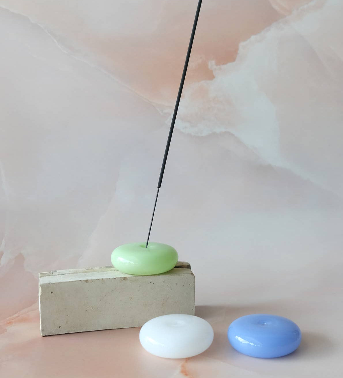 Milk Glass Incense Burner 
