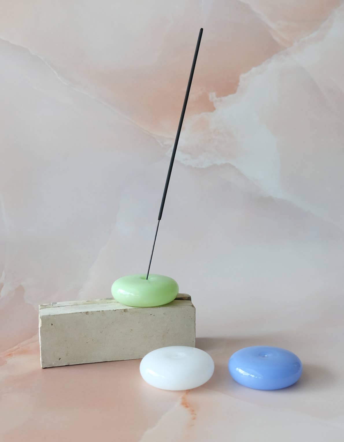 Milk Glass Incense Burner 