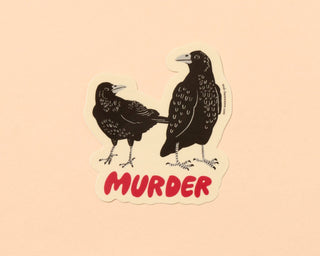 Murder Crow Vinyl Sticker