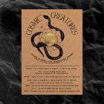 Scratch Off Fortune Card "Cosmic Creatures" (Snake)