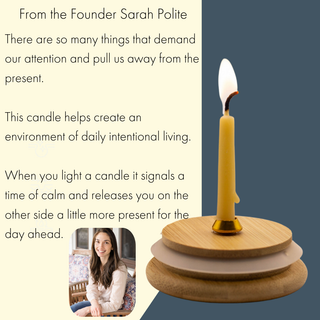 20 Minute Beeswax Candle Set: Mindful (Set of 20)