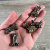 Gemstone Small Dog Bone Figurine
