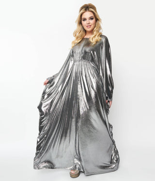 Silver Batwing Disco Caftan