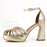 Disco Platform Holiday Leather Heels
