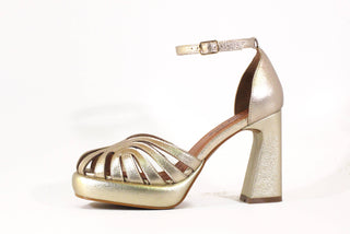 Disco Platform Holiday Leather Heels