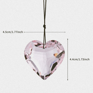 Crystal Heart Prism Suncatcher