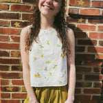 Sunshine Bloom Woven Sleeveless Top