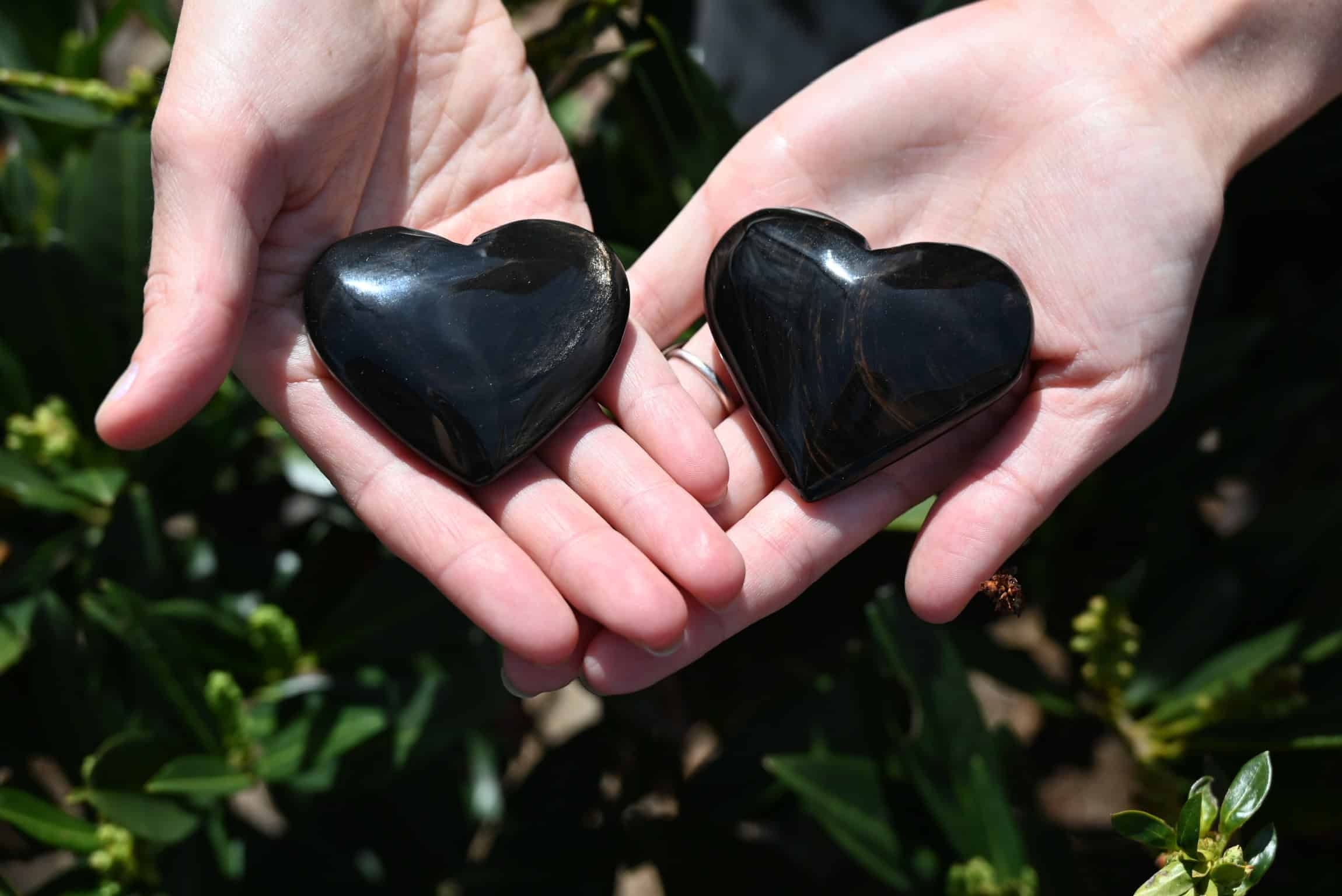 Brown Sheen Obsidian crystal heart