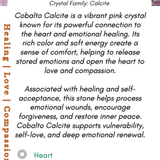 Cobalto Calcite Crystal ID Card